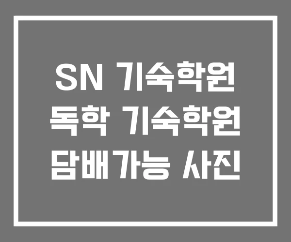 SN 기숙학원 독학 기숙학원 담배가능 사진 SN 기숙학원 독학 기숙학원 담배가능 사진