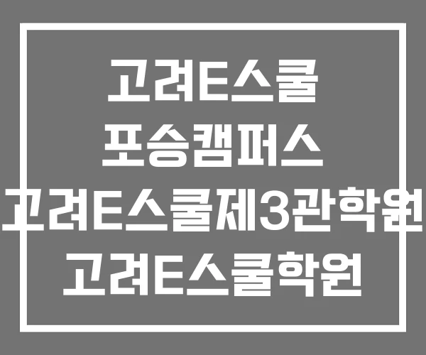 고려E스쿨 포승캠퍼스 고려E스쿨제3관학원 고려E스쿨학원 고려E스쿨 포승캠퍼스 고려E스쿨제3관학원 고려E스쿨학원