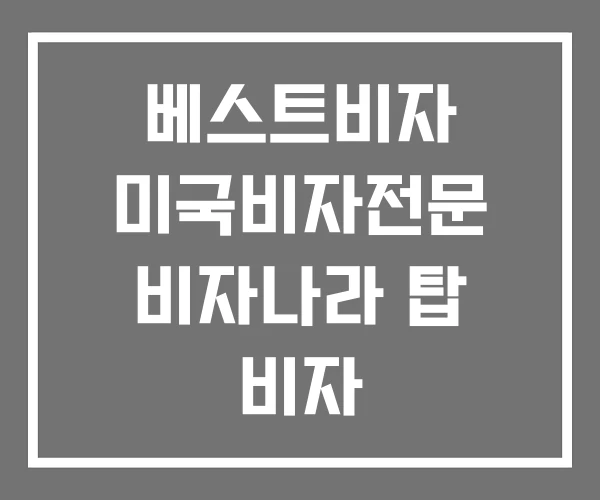 베스트비자 미국비자전문 비자나라 탑 비자