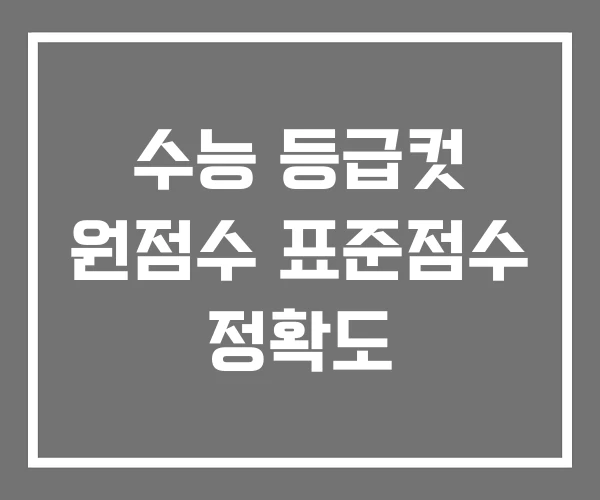 수능 등급컷 원점수 표준점수 정확도 수능 등급컷 원점수 표준점수 정확도